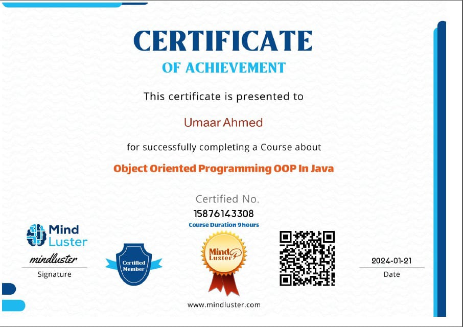 Object Oriented Programming (OOP) in Java